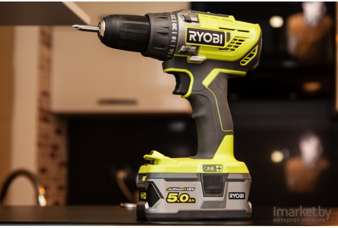 Аккумуляторная дрель-шуруповерт Ryobi R18DD3-220S 5133003348