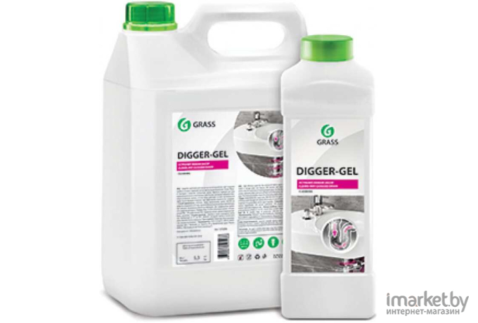 Средство для устранения засоров Grass Digger Gel 1л [125205]