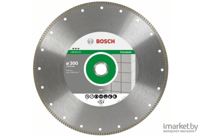 Алмазный диск Bosch 300х25.4/30 мм Best for Ceramic [2.608.602.639]