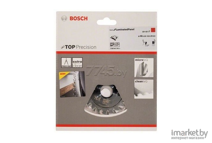 Диск пильный Bosch 80х20 мм 20 зуб. best for laminated panel [2.608.642.126]