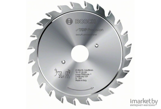 Диск пильный Bosch 80х20 мм 20 зуб. best for laminated panel [2.608.642.126]