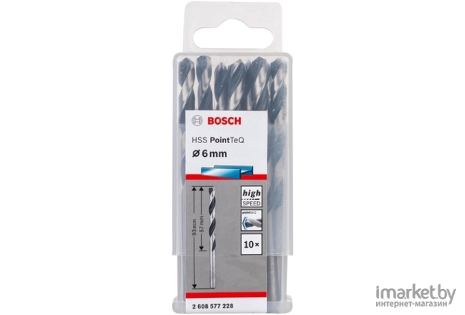 Сверло Bosch по металлу ц/х 6.0х57х93 мм HSS-Co [2.608.585.855]