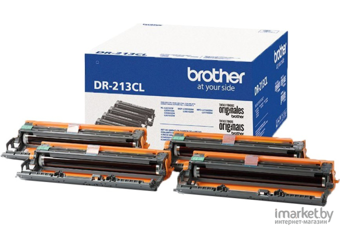 Картридж для принтера (МФУ) Brother DCP-L3550CDW,HL-L3230CDW,MFC-L3770CDW черный/голубой/красный/желтый [DR213CL]