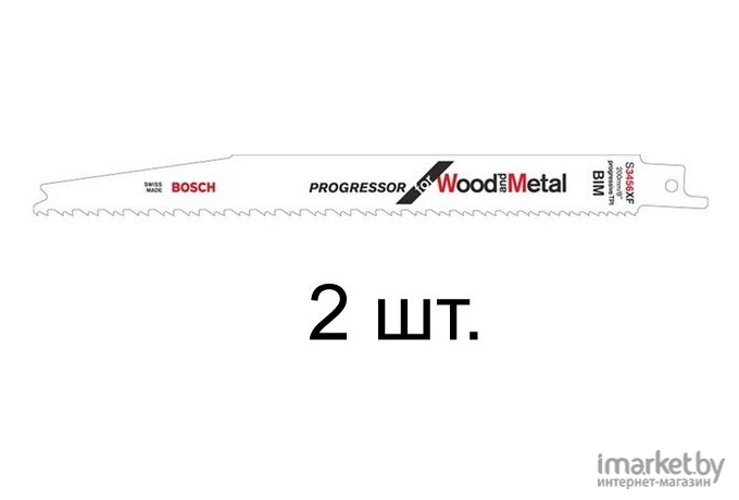 Пилка для сабельной пилы Bosch S 3456 XF 2шт для GSA [2.608.654.405]