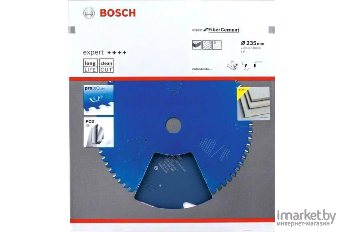 Диск пильный Bosch 235х30/25.4 мм 6 зуб. expert for fibercement [2.608.644.348]