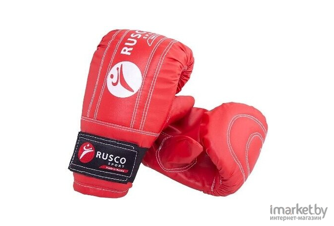 Боксерские перчатки Rusco Sport снарядные к/з M красный