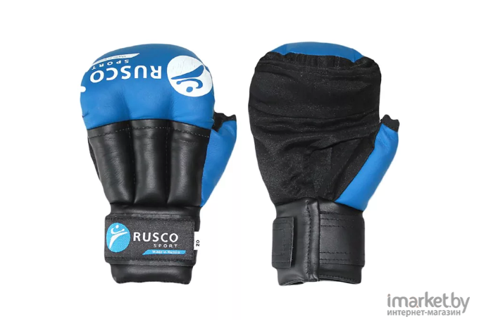 Перчатки для единоборств Rusco Sport для рукопашного боя 6 OZ (синий)