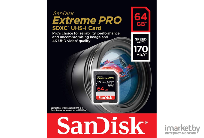 Карта памяти SanDisk SDSDXXY-064G-GN4IN