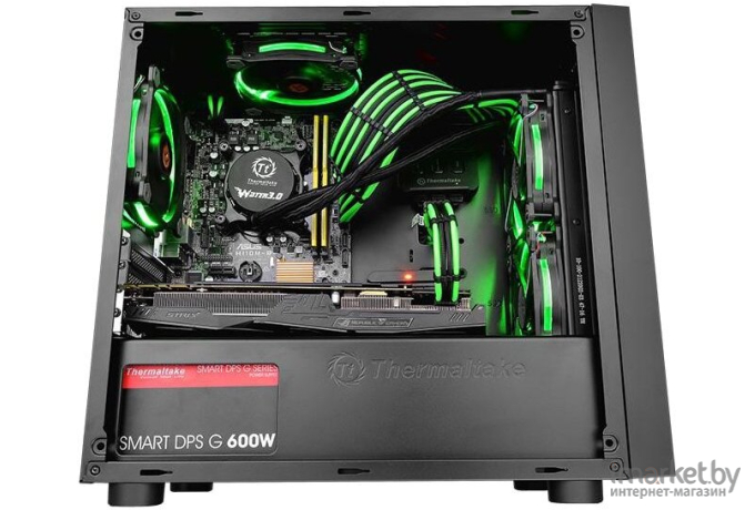 Корпус Thermaltake Versa H18 CA-1J4-00S1WN-00 mATX, Mini-ITX без БП Black