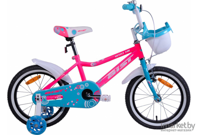 Велосипед детский AIST Wiki 16 2019 фиолетовый/розовый