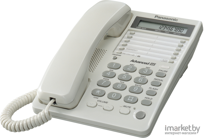 Проводной телефон Panasonic KX-TS2362RUW белый