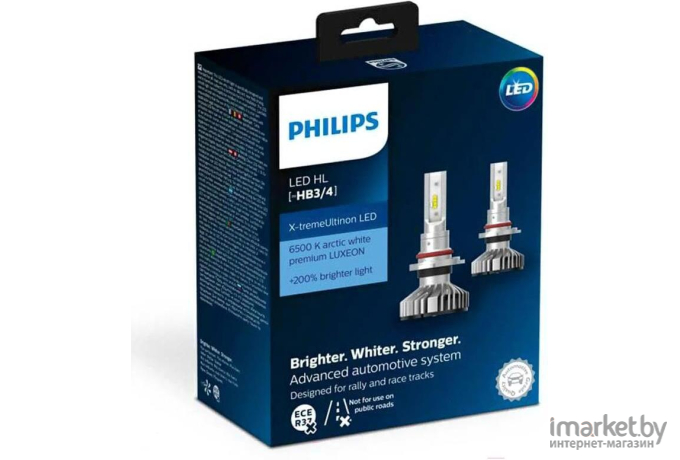 Комплект автомобильных ламп Philips HB3/HB4 LED 11005XUWX2