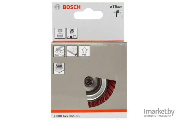 Щетка чашка нейлоновая Bosch 75мм 2.608.622.051