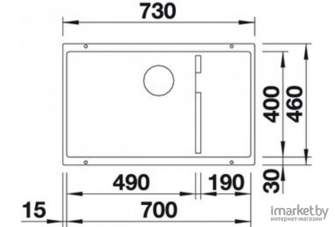 Кухонная мойка Blanco SubLine 700-U Level белый [523542]