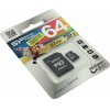 Карта памяти Silicon-Power microSDXC 64Gb Class 10 UHS-I (SD адаптер) [SP064GBSTXBU1V10-SP]