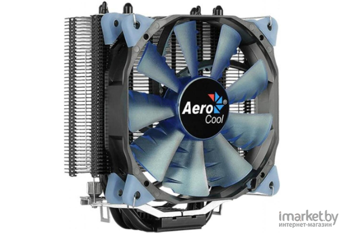 Система охлаждения AeroCool Verkho 4 Dark (S-1150/1155/1156/AM3/AM4, 800-2000RPM, Al+Cu, 140W) RTL