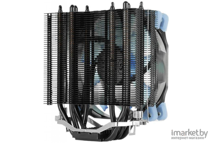 Система охлаждения AeroCool Verkho 4 Dark (S-1150/1155/1156/AM3/AM4, 800-2000RPM, Al+Cu, 140W) RTL