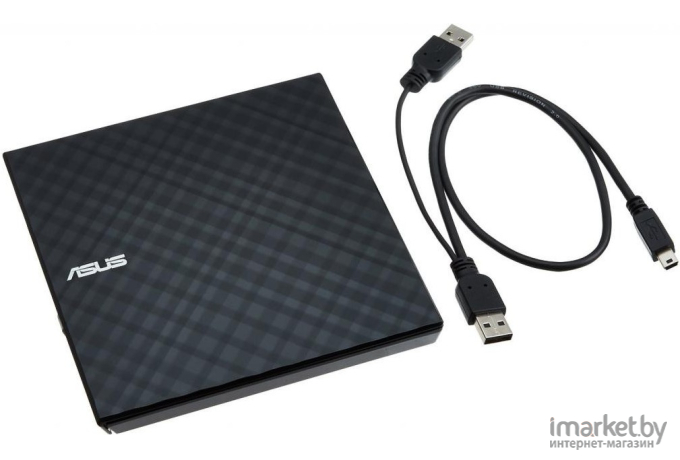 Привод оптический внешний ASUS SDRW-08D2S-U LITE/BLK/G/AS DVD-RW [USB]