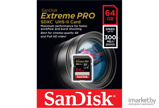 Карта памяти SanDisk SDXC 64GB UHS-3 [SDSDXPK-064G-GN4IN]