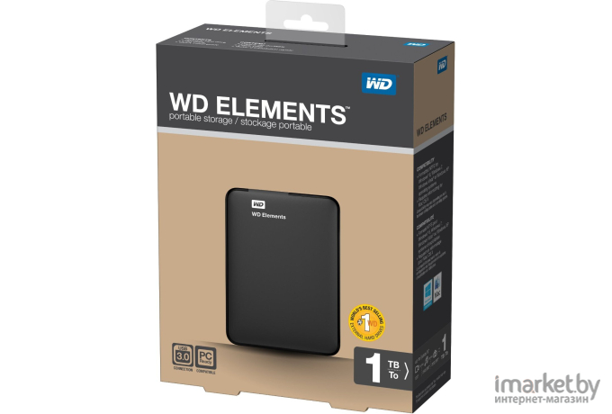 Внешний жесткий диск Western Digital Elements USB3 1TB EXT. 2.5