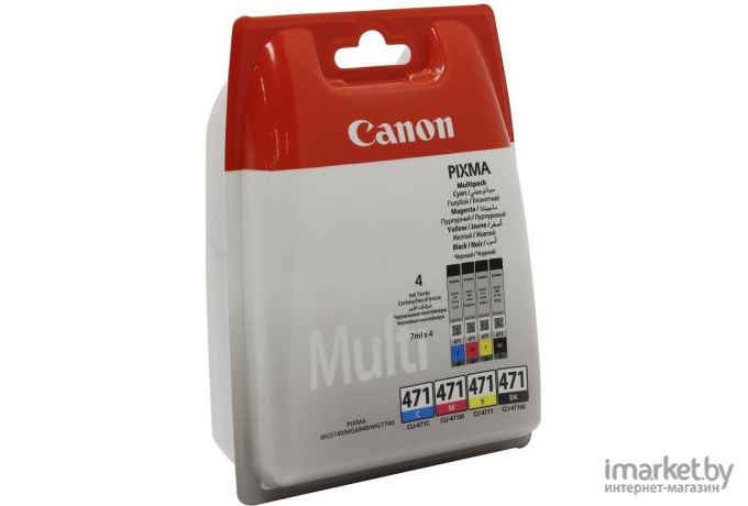 Картридж Canon CLI-471C/M/Y/Bk многоцветный (0401C004)