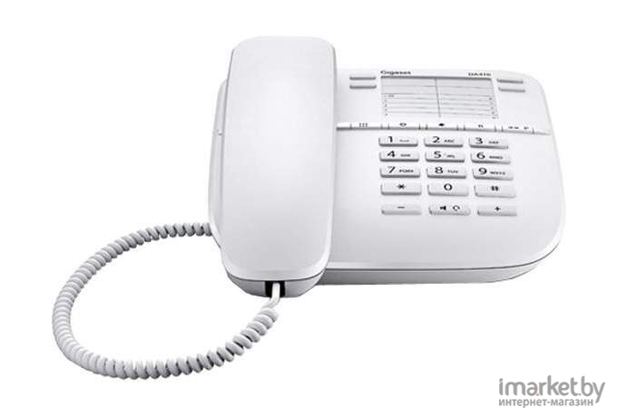 Телефон Gigaset проводной DA410, белый
