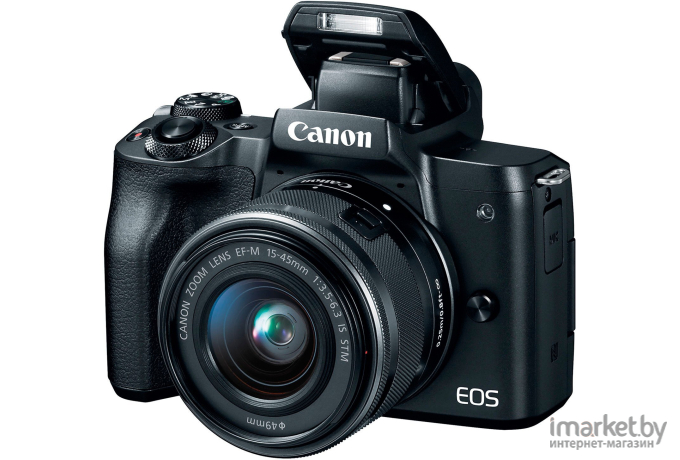 Фотоаппарат Canon EOS M50 15-45 IS STM Black (2680C012)