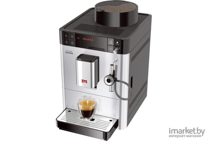 Кофемашина Melitta Caffeo Passione 1450Вт серебристый [6708771]