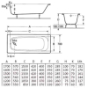 Ванна чугунная Roca Continental 170x70 / 21291100R