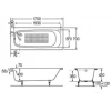 Ванна чугунная Roca Continental 170x70 / 21291100R