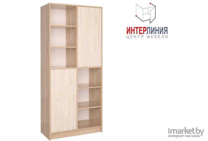 Шкаф Интерлиния СК-022 венге/дуб молочный