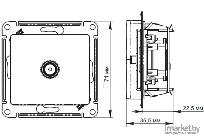 Розетка Schneider Electric AtlasDesign ATN000189