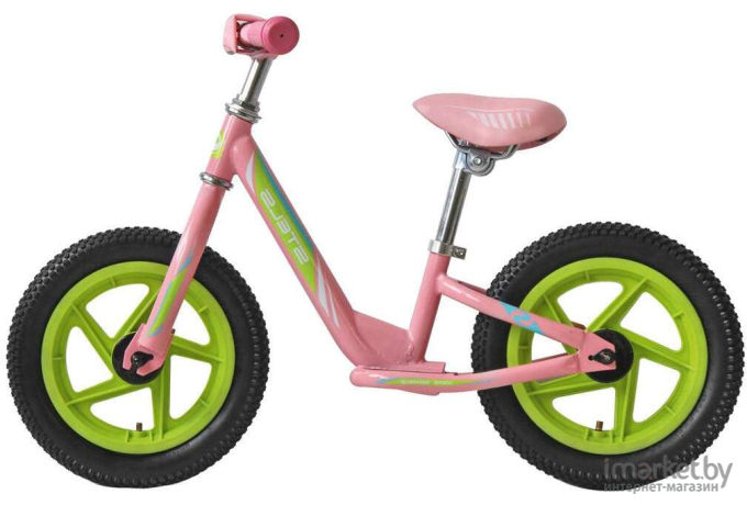 Беговел Stels Powerkid Girl 12 V020 One size розовый/зеленый