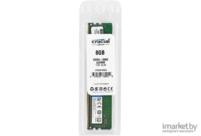 Оперативная память Crucial 8GB DDR4 PC4-21300 [CT8G4DFS8266]