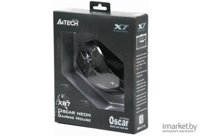Мышь A4Tech X87 USB Black