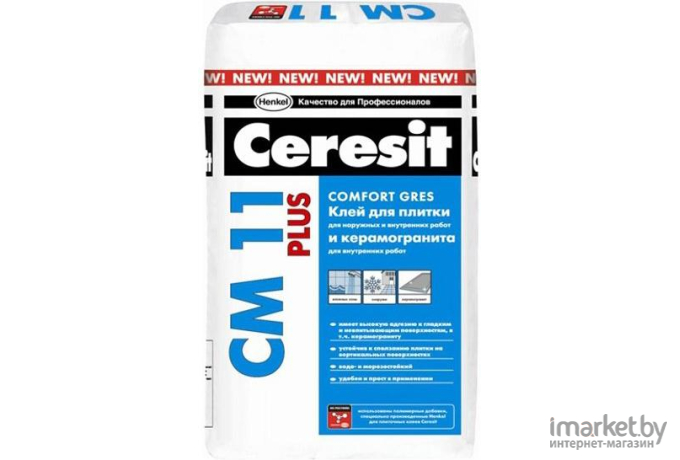 Клеевая смесь Ceresit CM 11 Plus для плитки 25кг