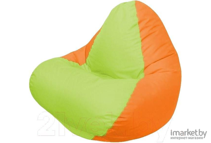 Кресло-мешок Flagman Relax салатовый/оранжевый [Г4.1-013]