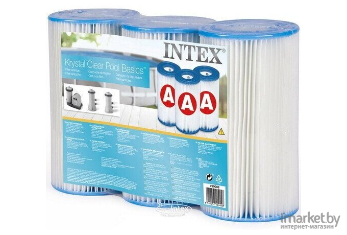 Набор картриджных фильтров Intex тип А 3 шт (29003)