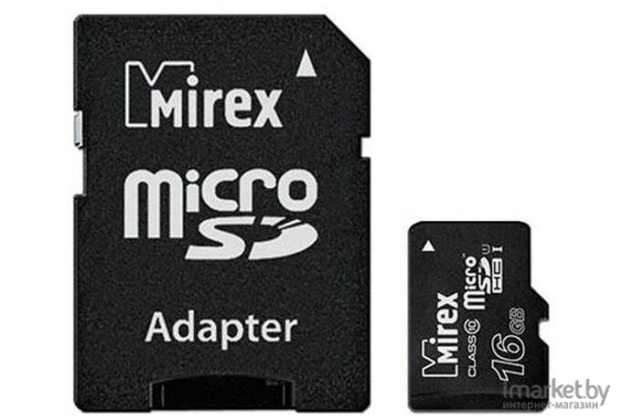 Карта памяти Mirex microSDHC 16GB Class 10 UHS-I (13613-ADSUHS16)
