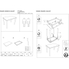 Стол обеденный Signal Galant 100/60 черный [GALANTC100X60]