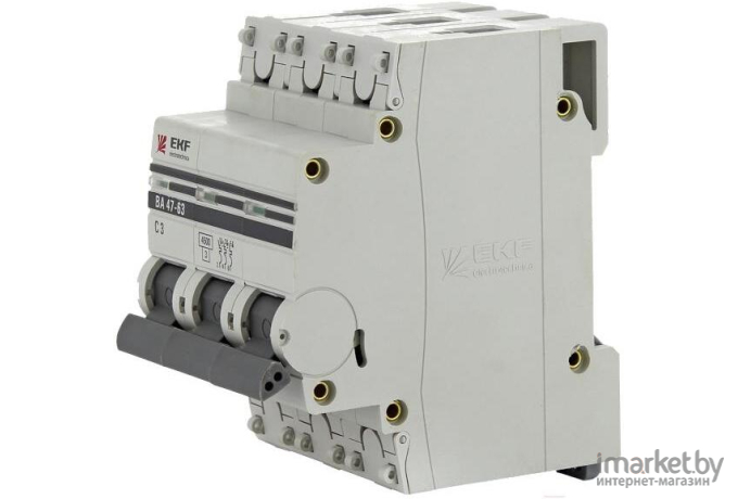 Выключатель автоматический EKF ВА 47-63 3P 25А (C) 4.5kA PROxima