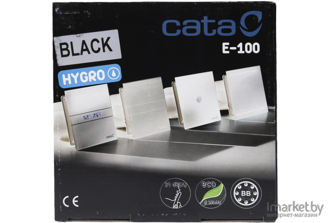 Вентилятор CATA E-100 GTH BK HYGRO [00900602]