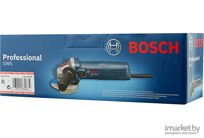 Сетевая угловая шлифовальная машина Bosch GWS 750-125 06013940R3