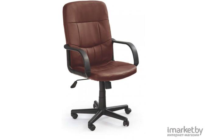 Офисное кресло Halmar Denzel экокожа темно коричневый [V-CH-DENZEL-FOT-C.BRAZ]