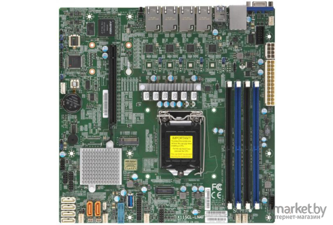 Материнская плата Supermicro X11SCL-LN4F Single Socket H4 LGA 1151