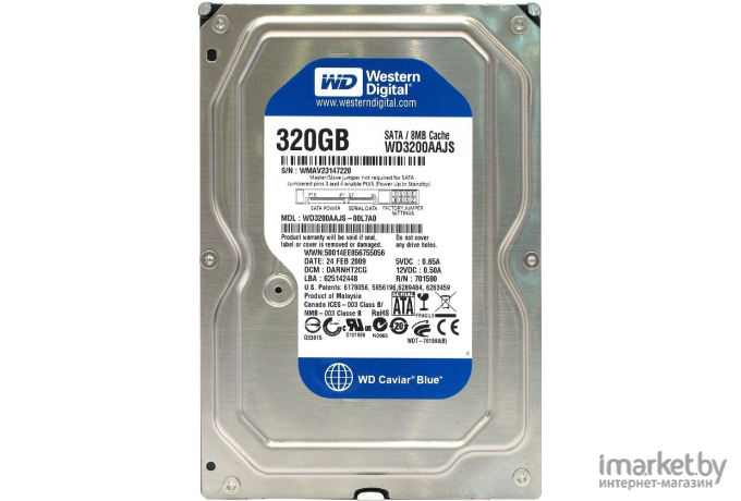 Внутренний HDD диск WD Caviar Blue WD3200AAJS Серебристый