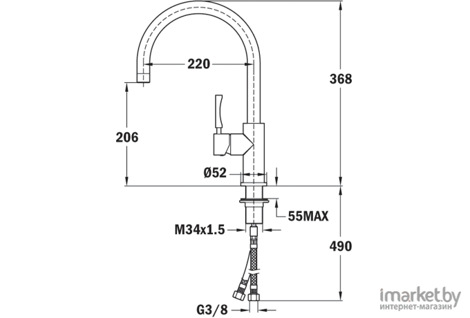 Смеситель Teka INX 915 74.915.02.00