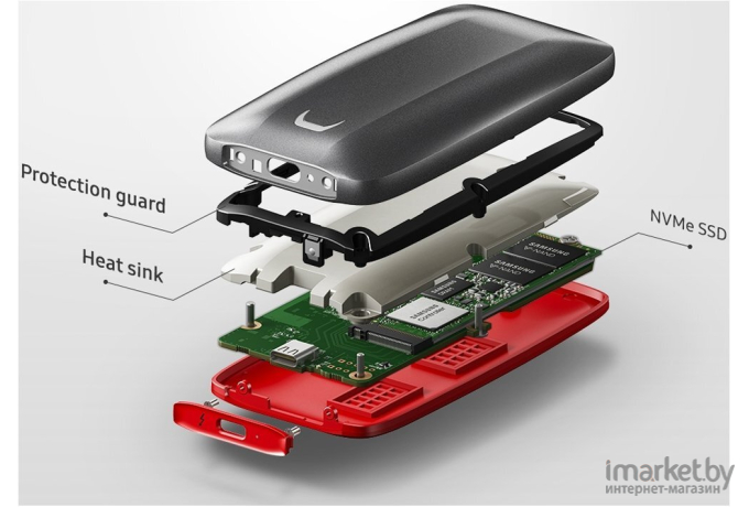 Внешний жесткий диск SSD Samsung X5 MU-PB500B/WW