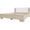 Кровать SV-Мебель Лагуна 2 160/200 дуб сонома/белый глянец [00-00003914]