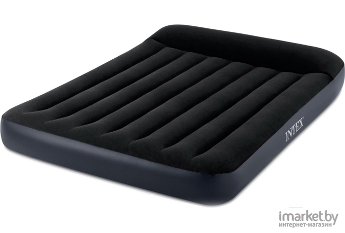 Надувной матрас Intex Pillow Rest 64148 (с компрессором) 220V 137х191х25см